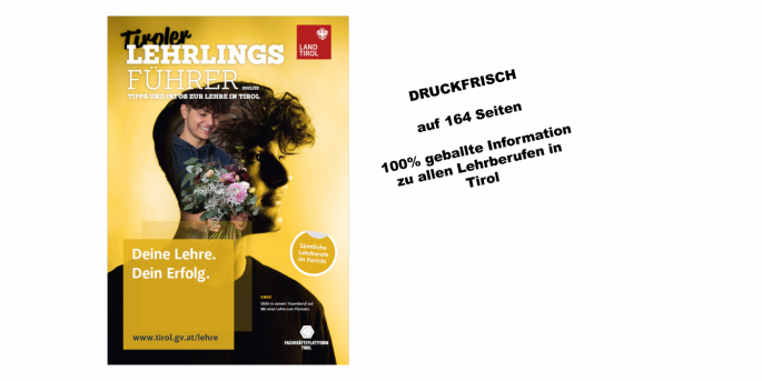 Coverbild des neuen Tiroler Lehrlingsführers