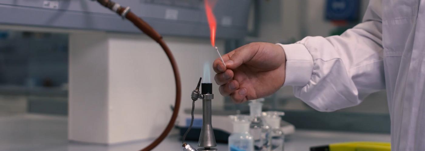 chemischer Versuch, Flämmprobe